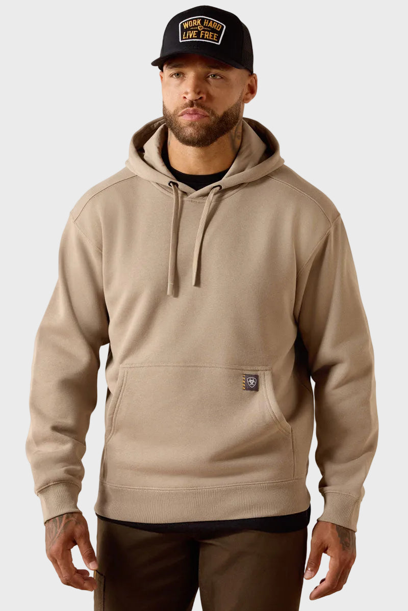 Ariat Men's Rebar Lightweight Workhog Hoodie Greige