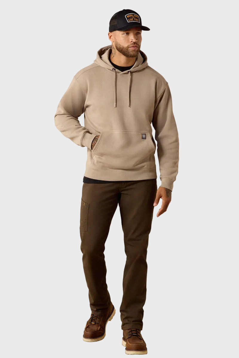 Ariat Men's Rebar Lightweight Workhog Hoodie Greige