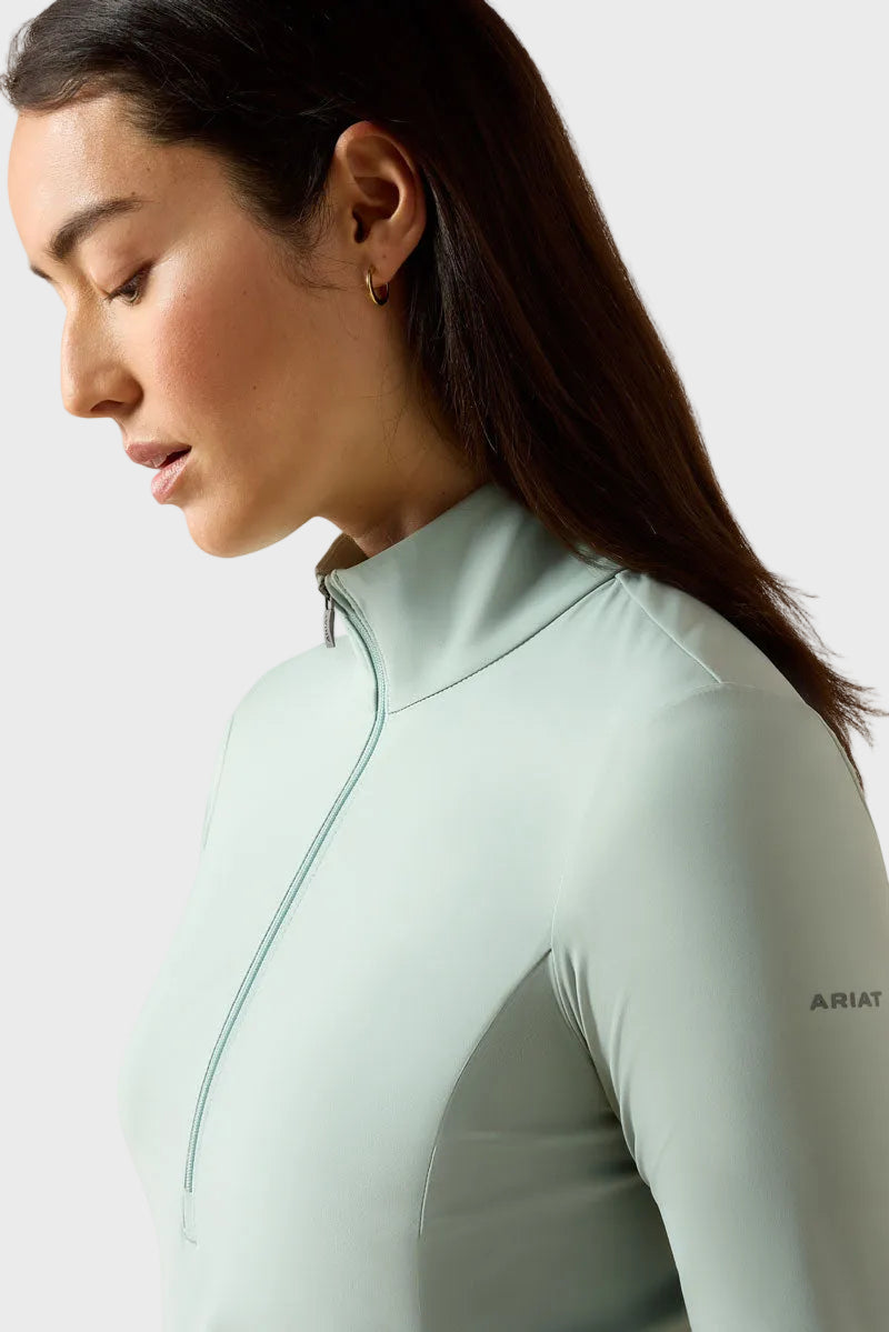 Ariat SolVeil 1/2 Zip Baselayer Blue Surf