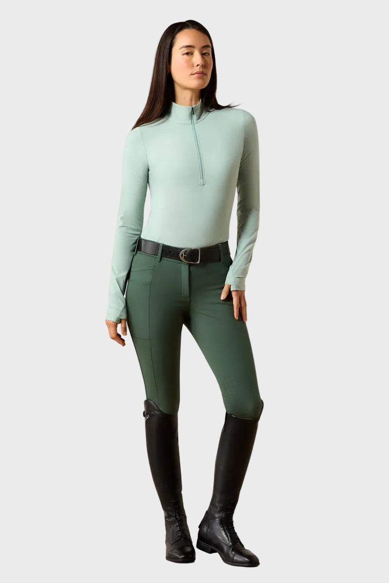 Ariat SolVeil 1/2 Zip Baselayer Blue Surf