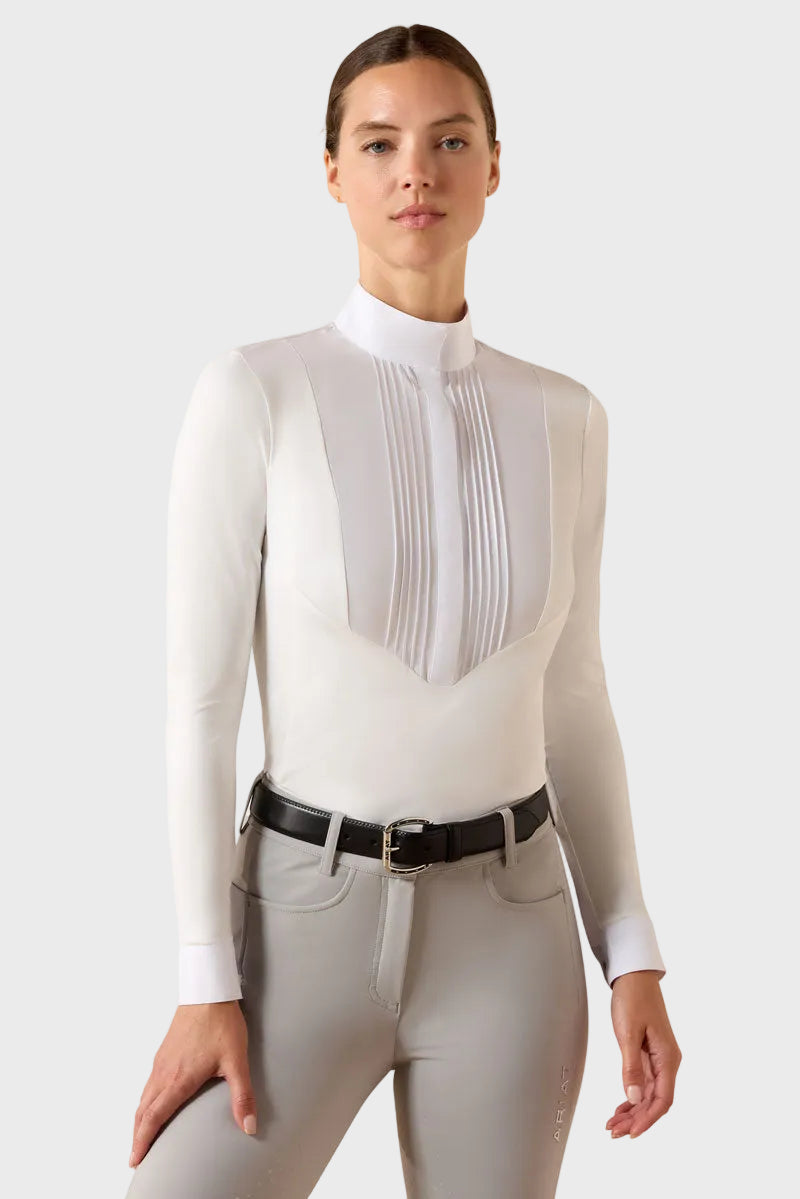 Ariat Solveil Long Sleeve Show Shirt White 