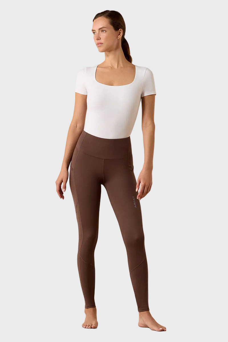 Ariat Breathe Eos Half Grip Tight Pommel Brown 