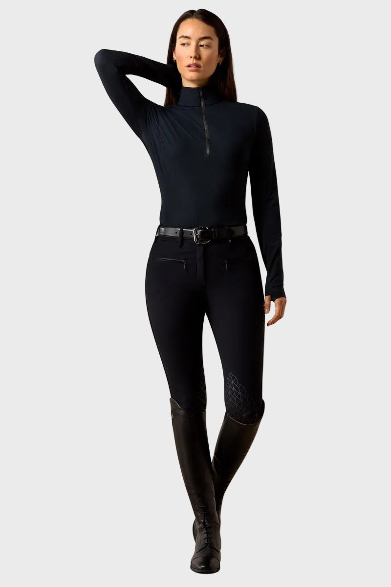 Ariat SolVeil 1/2 Zip Baselayer Black