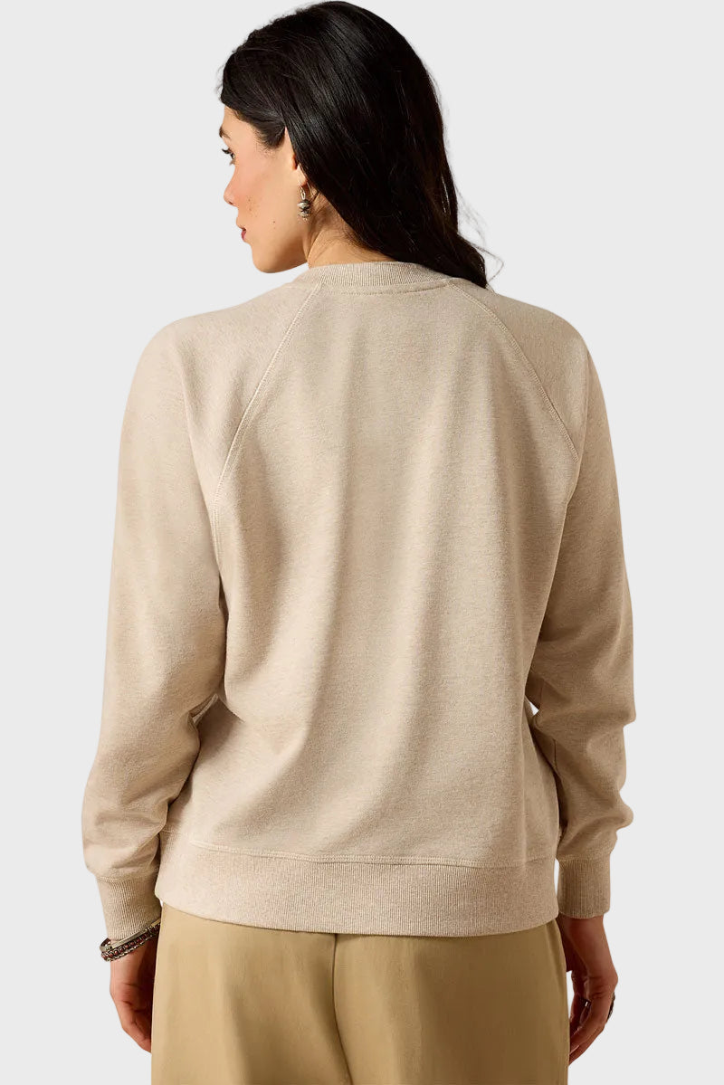 Ariat Victoria Sweatshirt Khaki Heather 