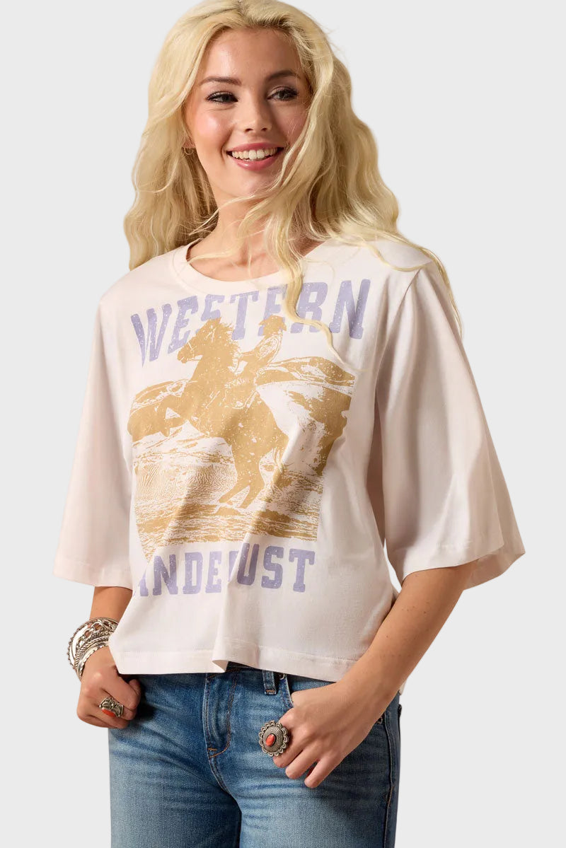 Ariat Western Wanderlust T-Shirt Sea Salt