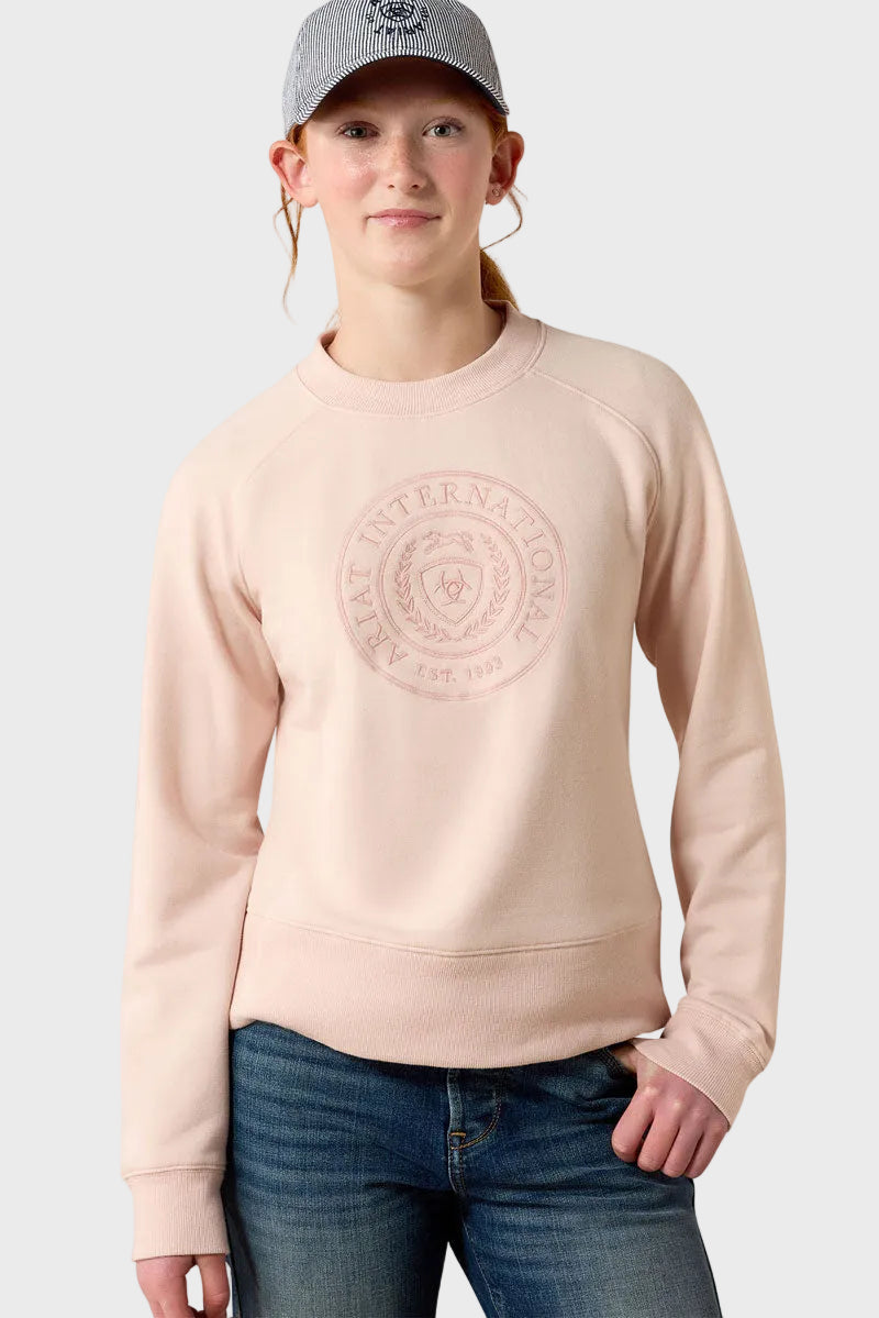 Ariat Girls Martine Sweatshirt Sepia Rose 