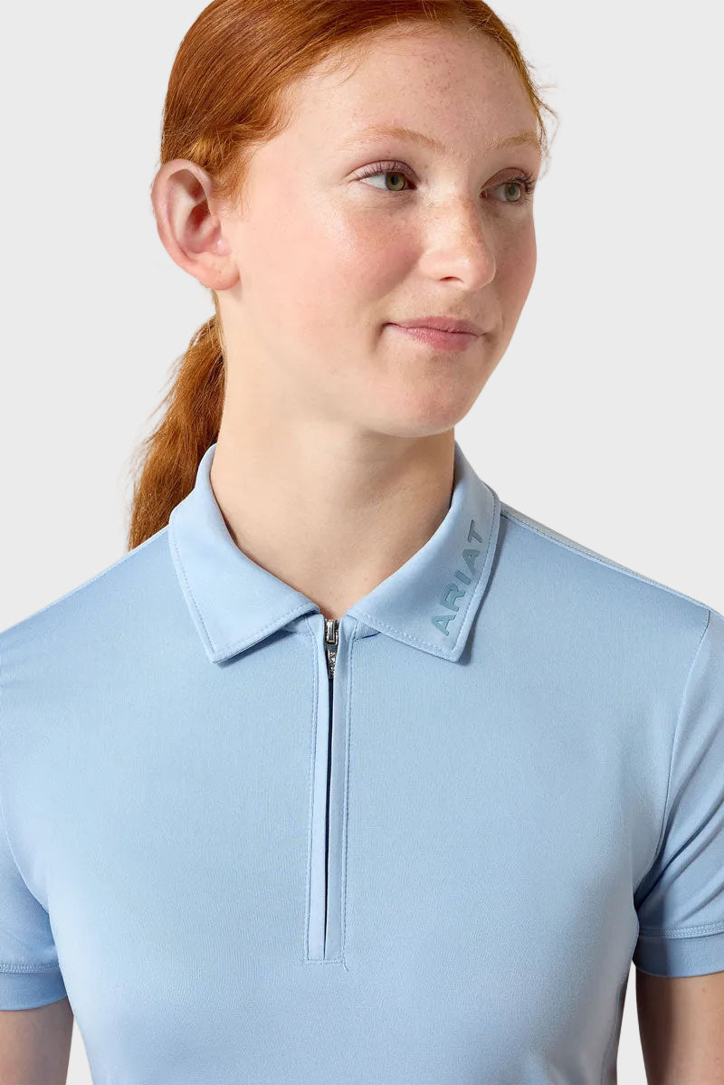 Ariat Girls Bandera 1/4 Zip Polo Shirt St.Tropez