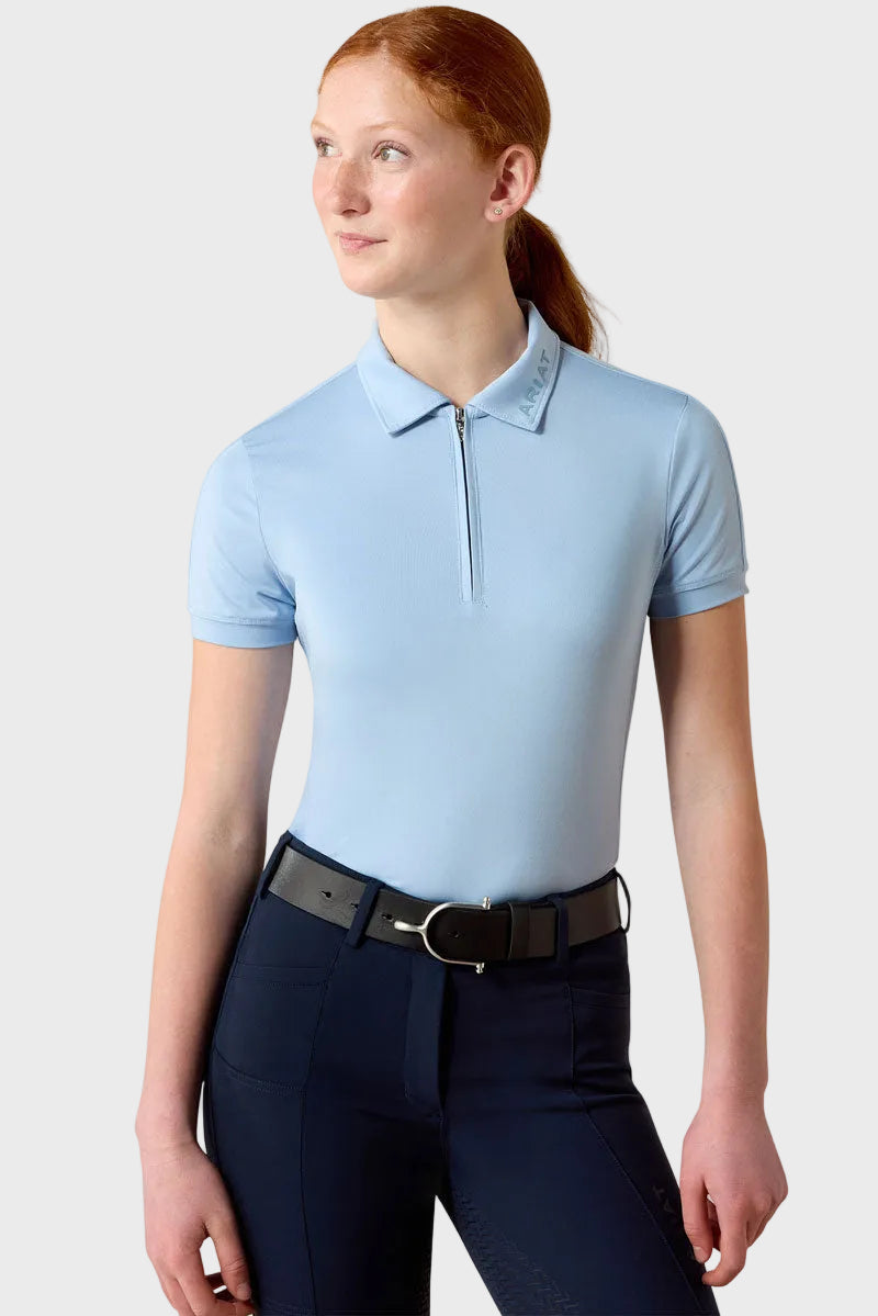 Ariat Girls Bandera 1/4 Zip Polo Shirt St.Tropez