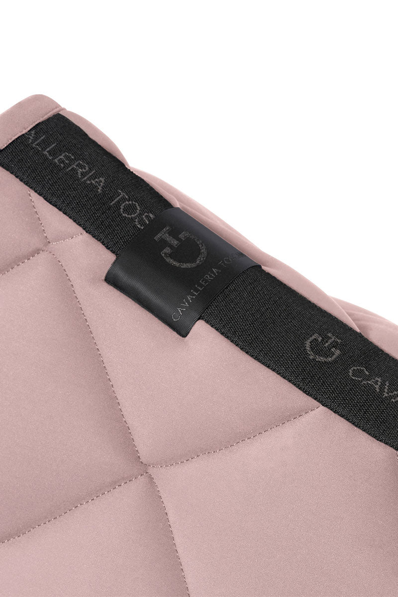 Cavalleria Toscana Diamond Quilted Jersey Jump Pad Mauve