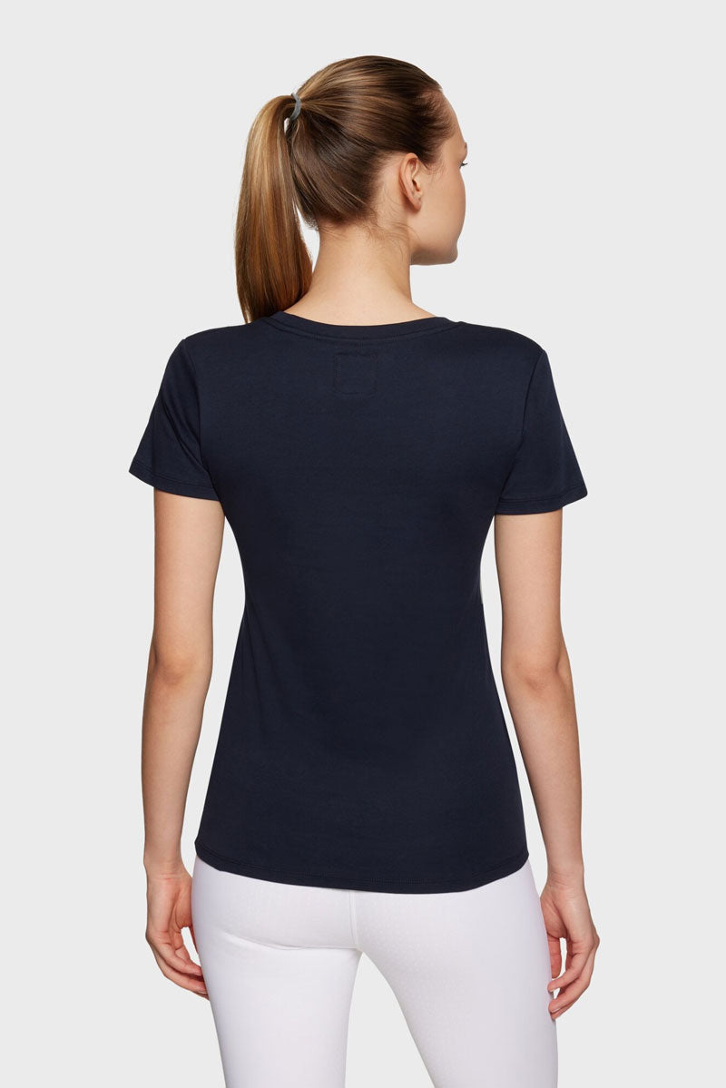 Samshield Alba Crystals T-Shirt Navy/White/Pistacchio