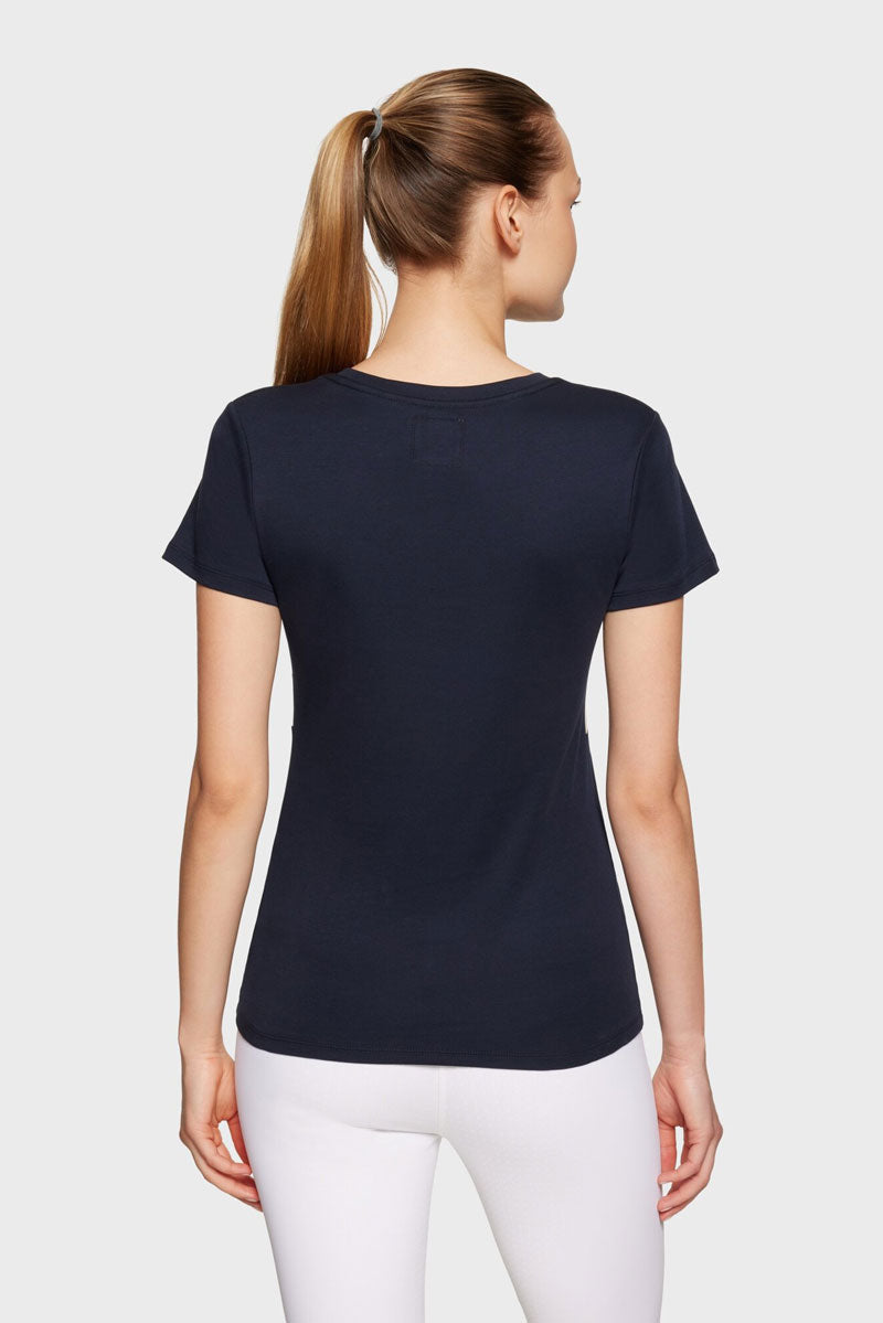 Samshield Alba Metal Dots T-Shirt Navy/White/Powder Pink 