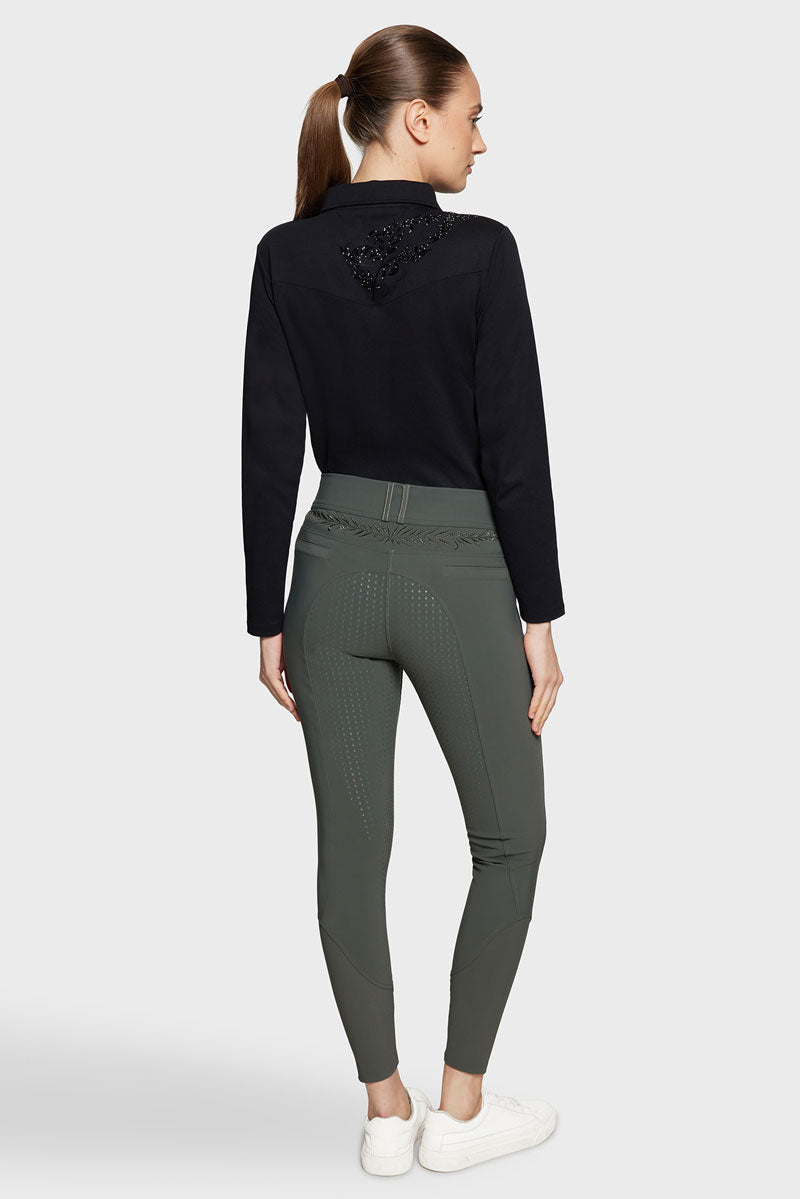 Samshield Capucine Full Grip Breeches Dark Forest