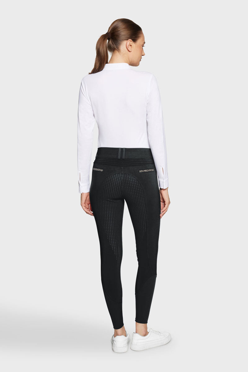 Samshield Clara Premium Full Grip Breeches Black Metal Eclipse 