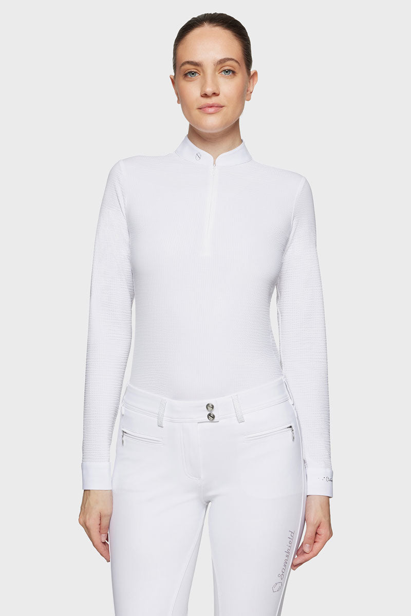 Samshield Louisella Honeycomb Show Shirt White