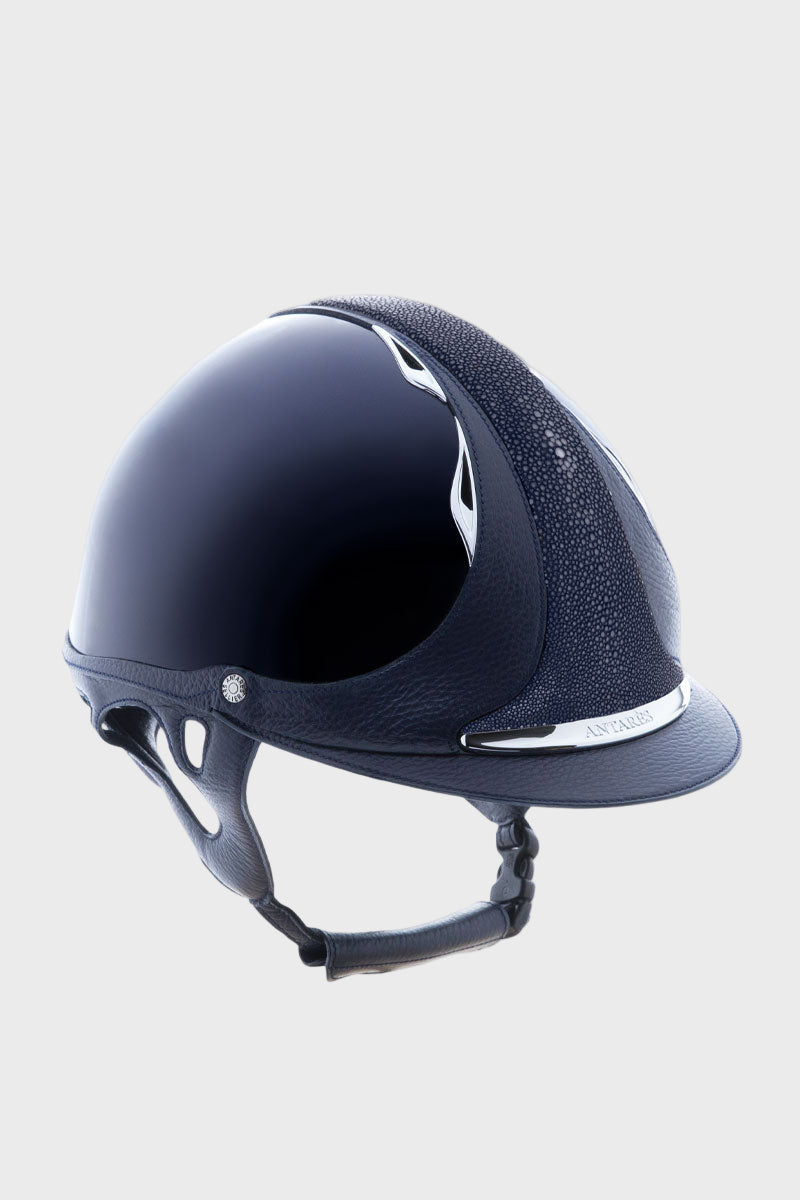 Antares Shagreen Premium Glossy Helmet Blue/Blue