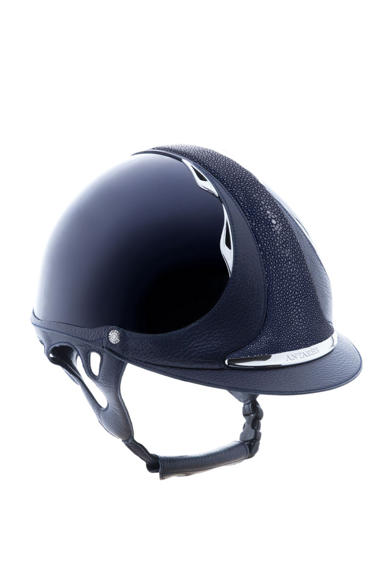 Antares Shagreen Premium Glossy Helmet Blue/Blue