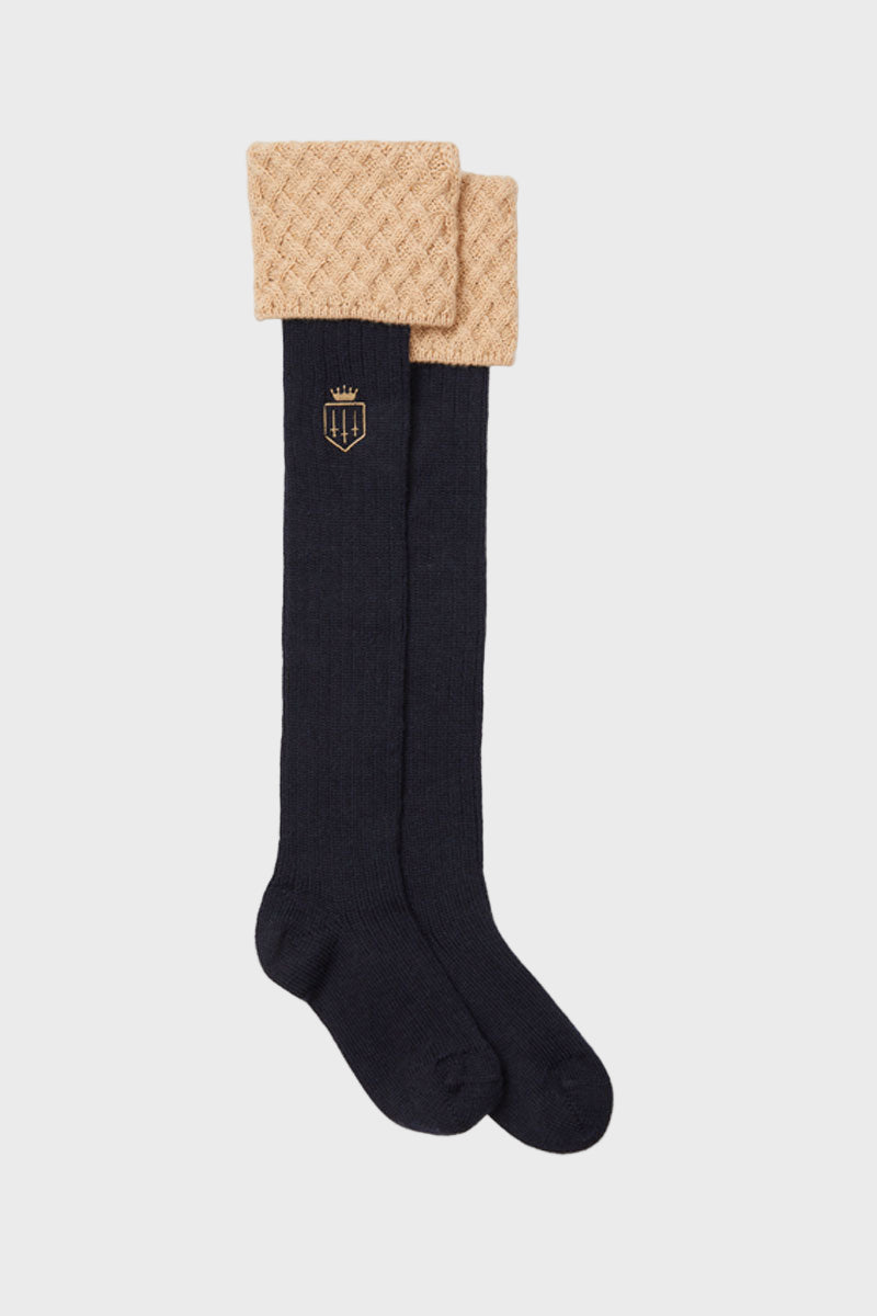 Fairfax & Favor Explorer Socks Navy/Fawn