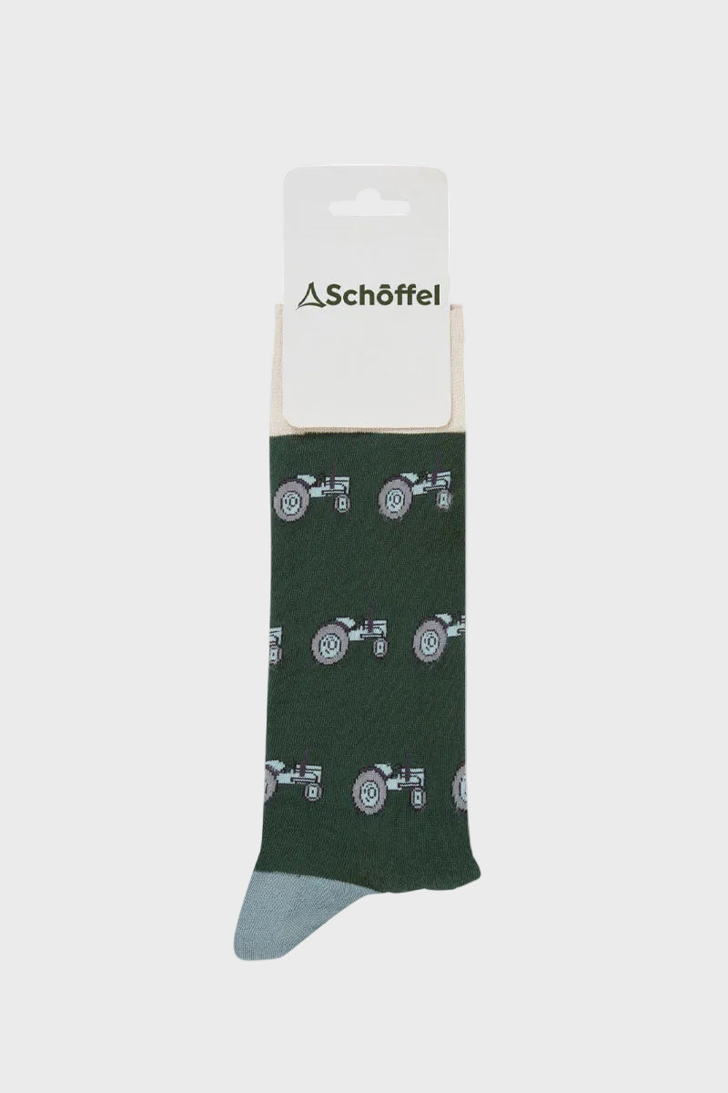 Schoffel Men's Single Cotton Sock Grey Tractor