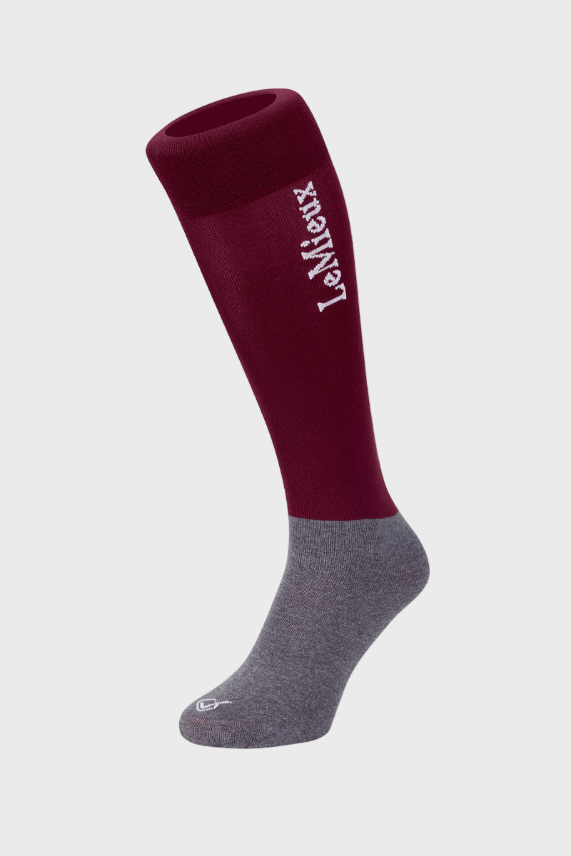 Le Mieux Junior Competition Socks (Twin Pack) Burgundy
