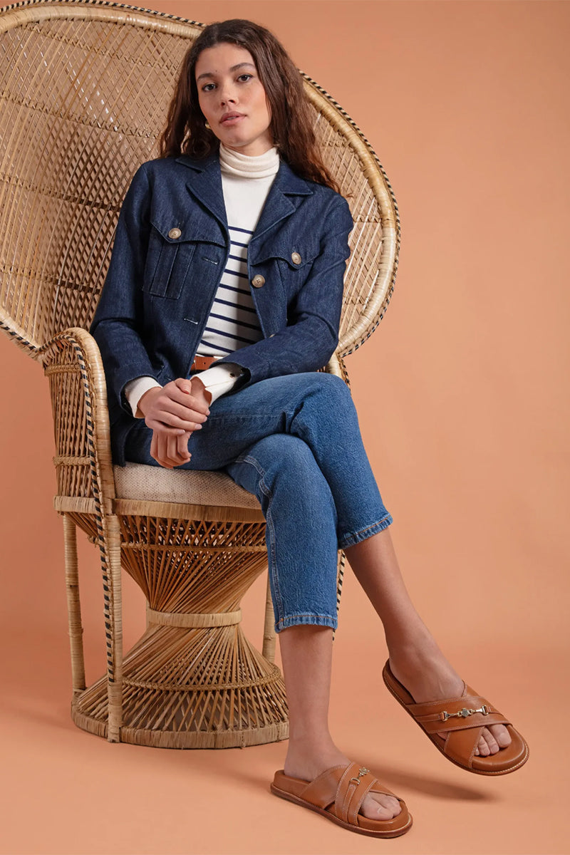 Fairfax & Favor Southwold Sandal Tan Leather 