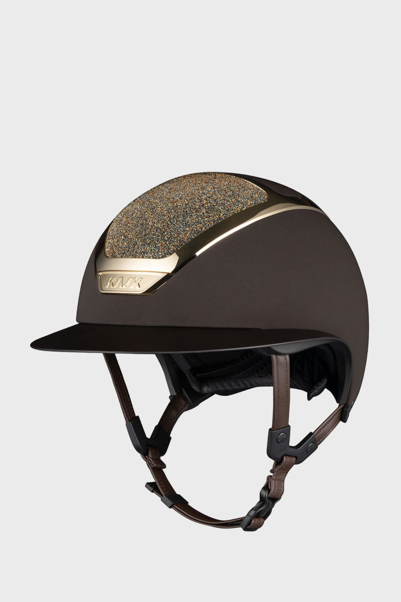 KASK Star Lady Chrome II Crystal Carpet Brown/Gold Frame with Aureum Crystals