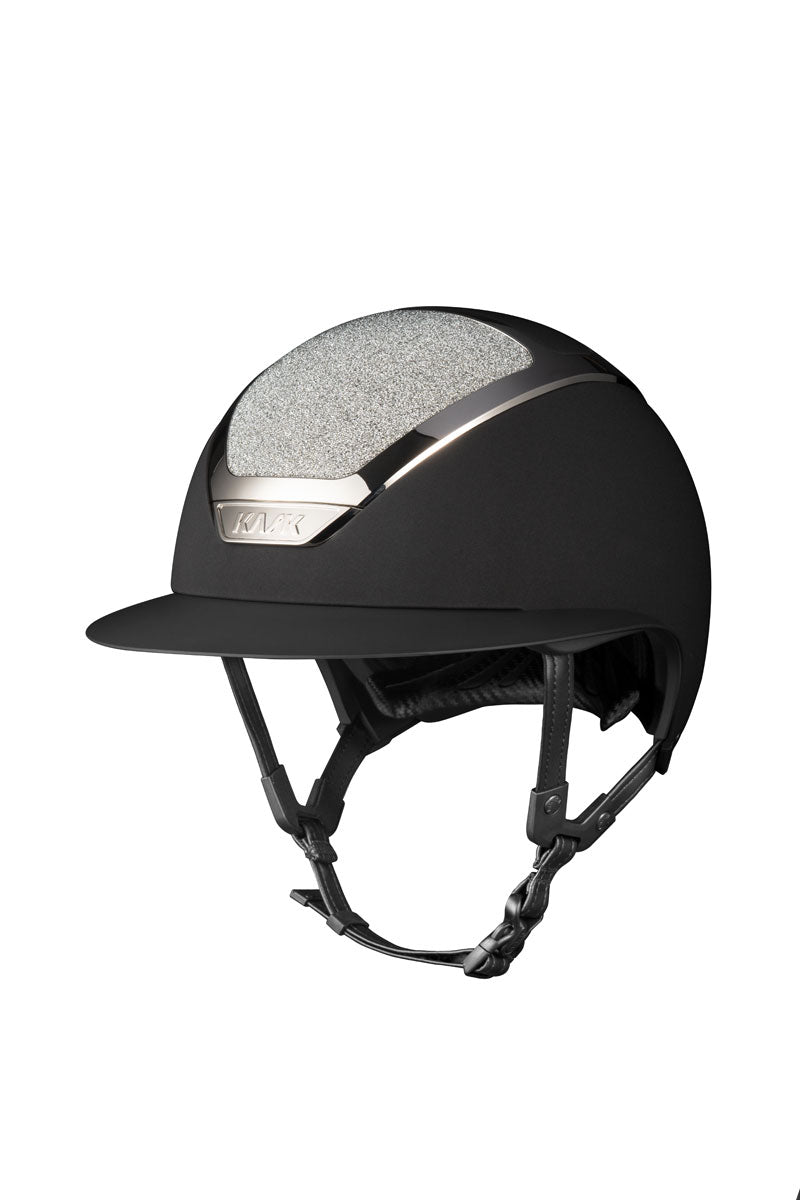 KASK Star Lady Chrome II Crystal Carpet Black/Silver Frame with Silver Crystals