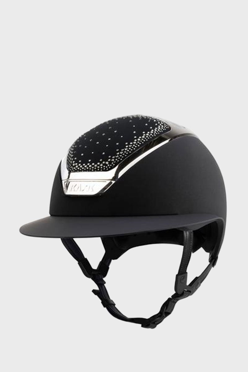 KASK Star Lady Chrome II In-Out Black with Silver Frame & Diamond Mix