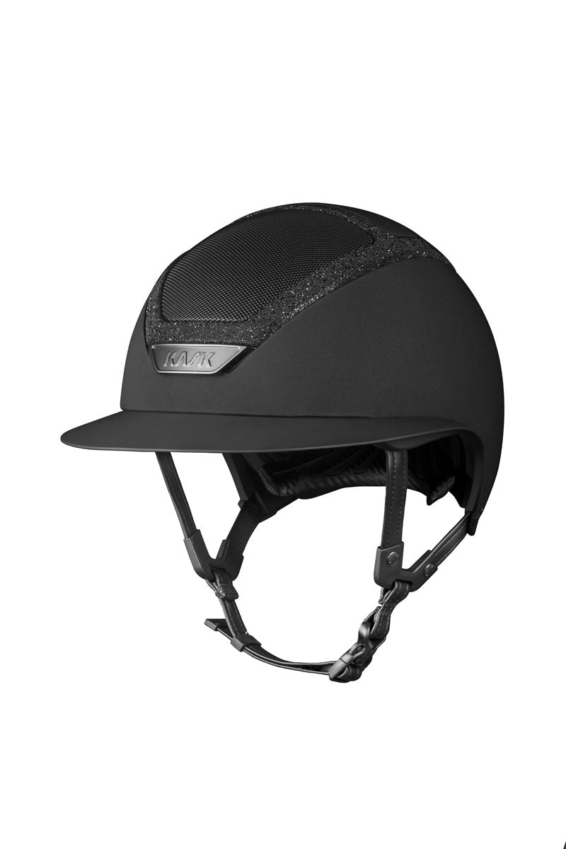 KASK Star Lady Chrome II Crystal Frame Black with Black Crystals
