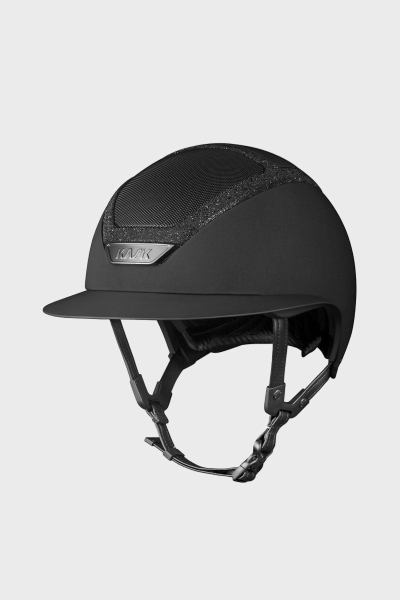 KASK Star Lady Chrome II Crystal Frame Black with Black Crystals
