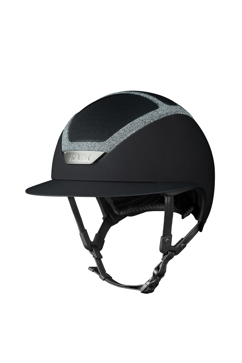 KASK Star Lady Chrome II Crystal Frame Black with Silver Crystals