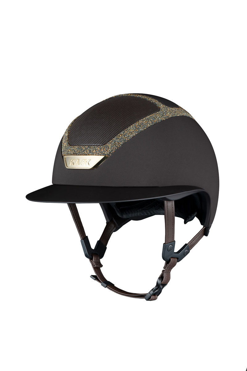 KASK Star Lady Chrome II Crystal Frame Brown with Aureum Crystals