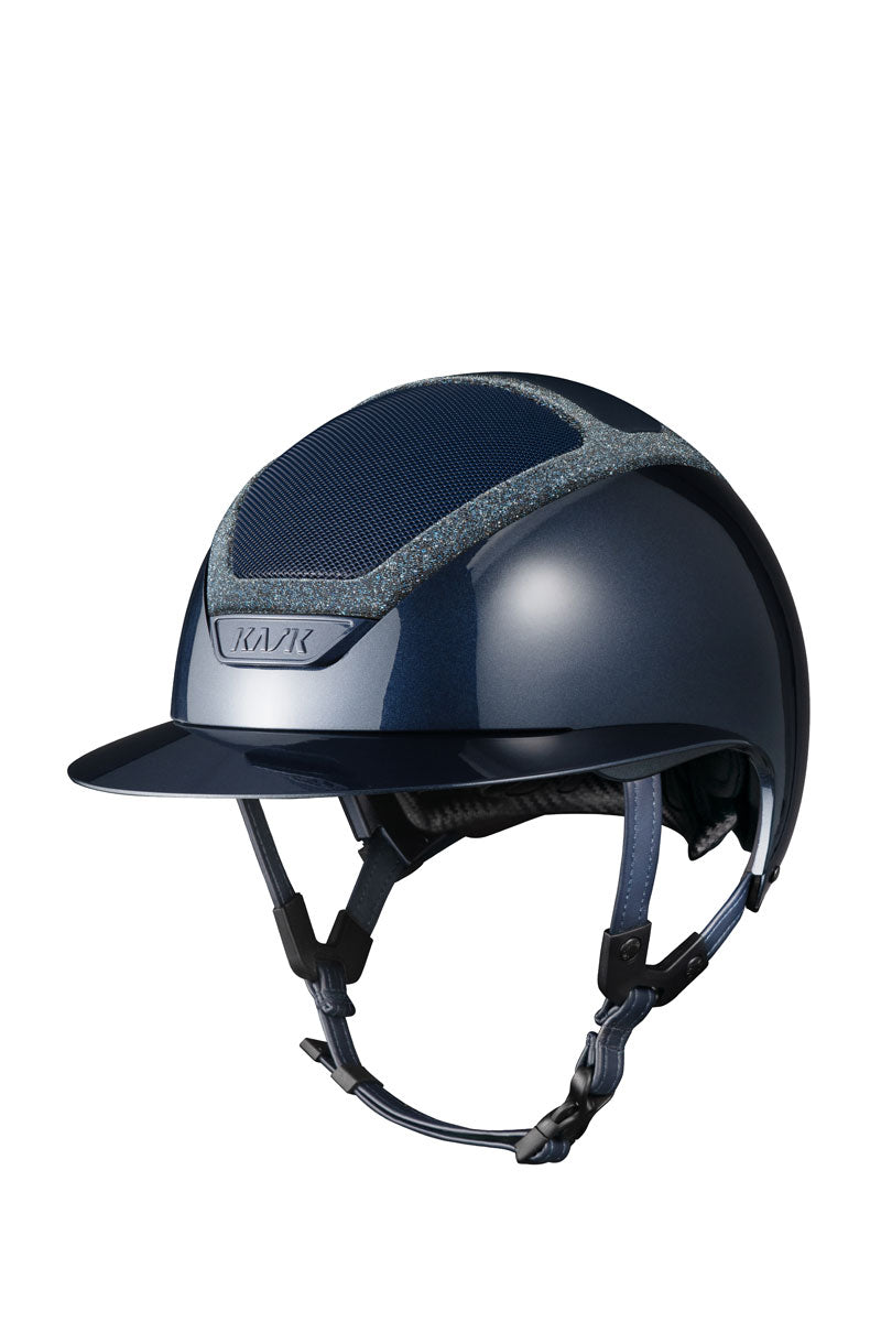 KASK Star Lady Pure Shine II Crystal Frame Navy with Navy Crystals 