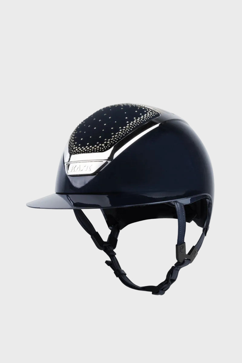 KASK Star Lady Pure Shine II In-Out Atlantic Blue with Silver Frame & Diamond