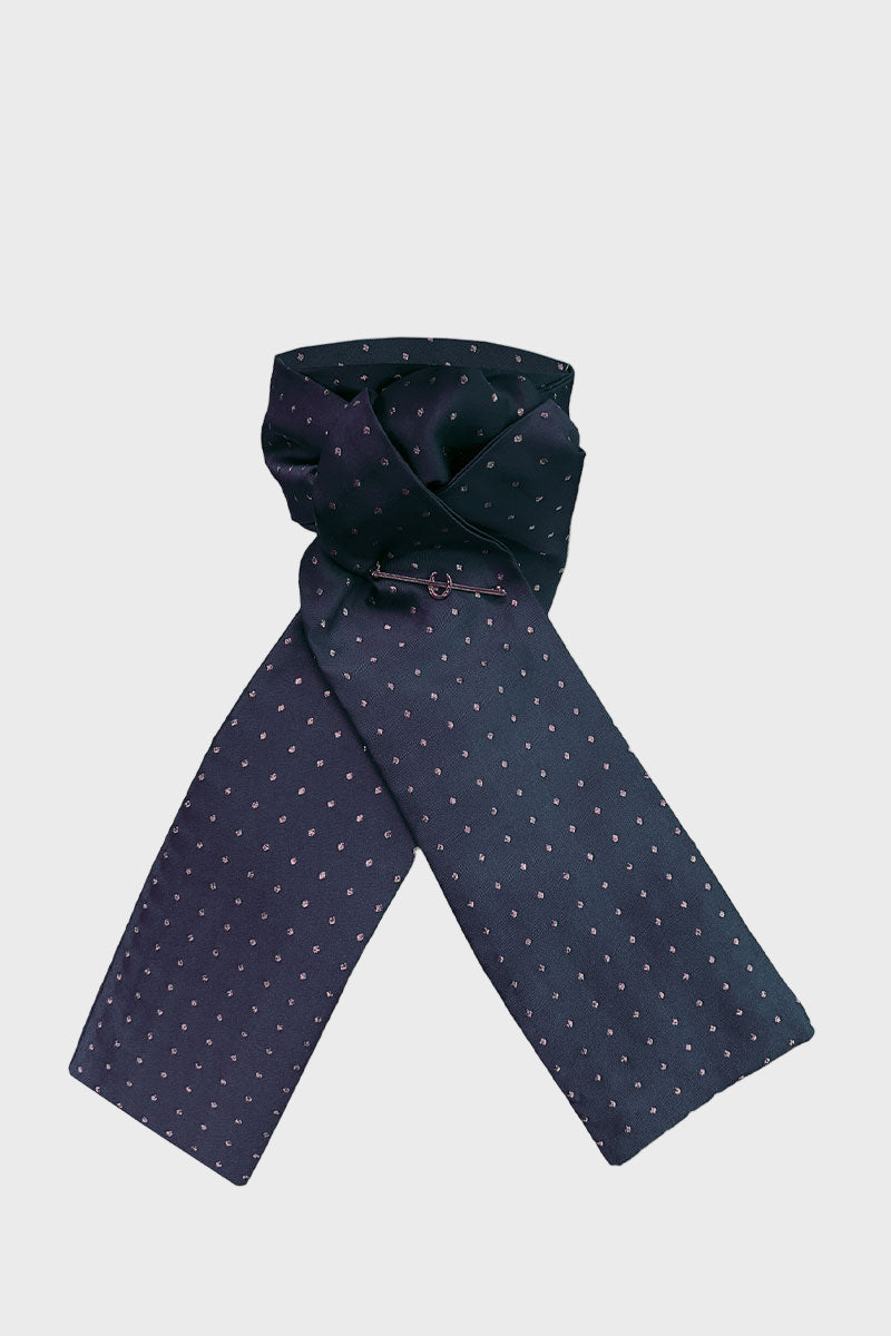 Equetech Pin Spot Riding Stock Navy/Gold