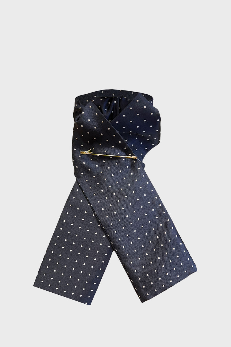 Equetech Pin Spot Riding Stock Navy/White