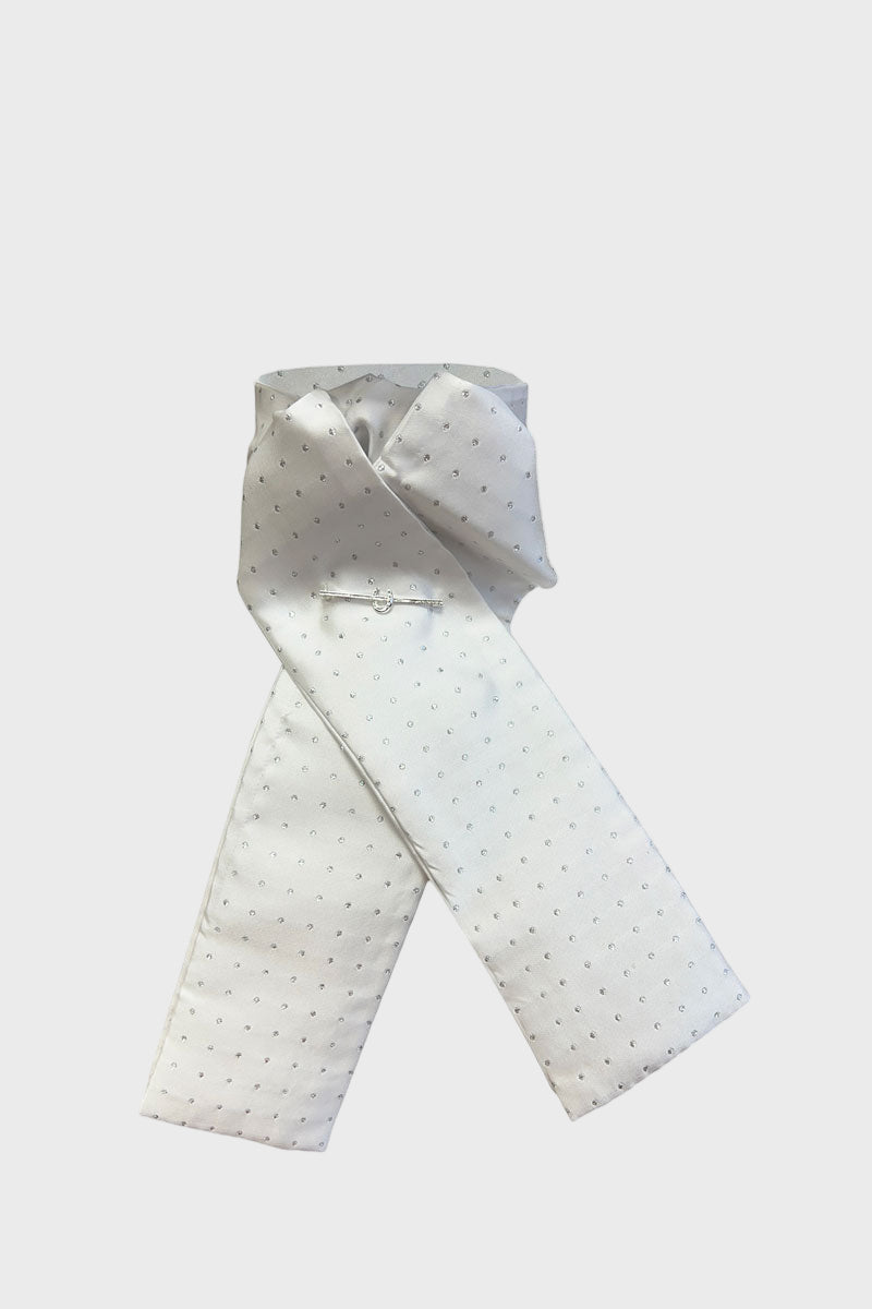 Equetech Pin Spot Riding Stock White/Silver