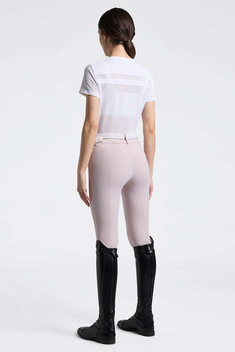Cavalleria Toscana Perforated T-Shirt with Inserts White 