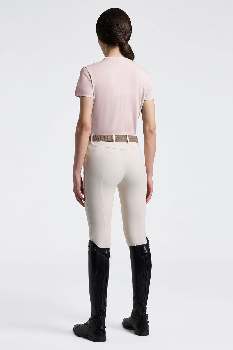 Cavalleria Toscana Floral Embroidery T-Shirt Violet Ice 