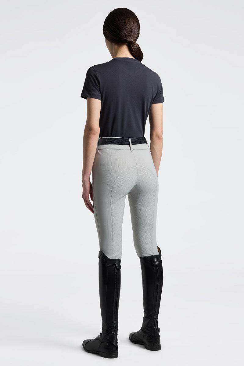 Cavalleria Toscana Floral Embroidery T-Shirt Charcoal