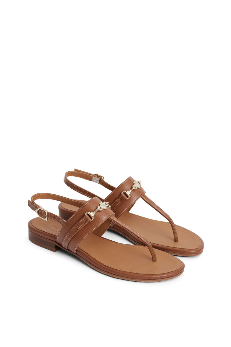 Fairfax & Favor Thornham Sandal Tan Leather