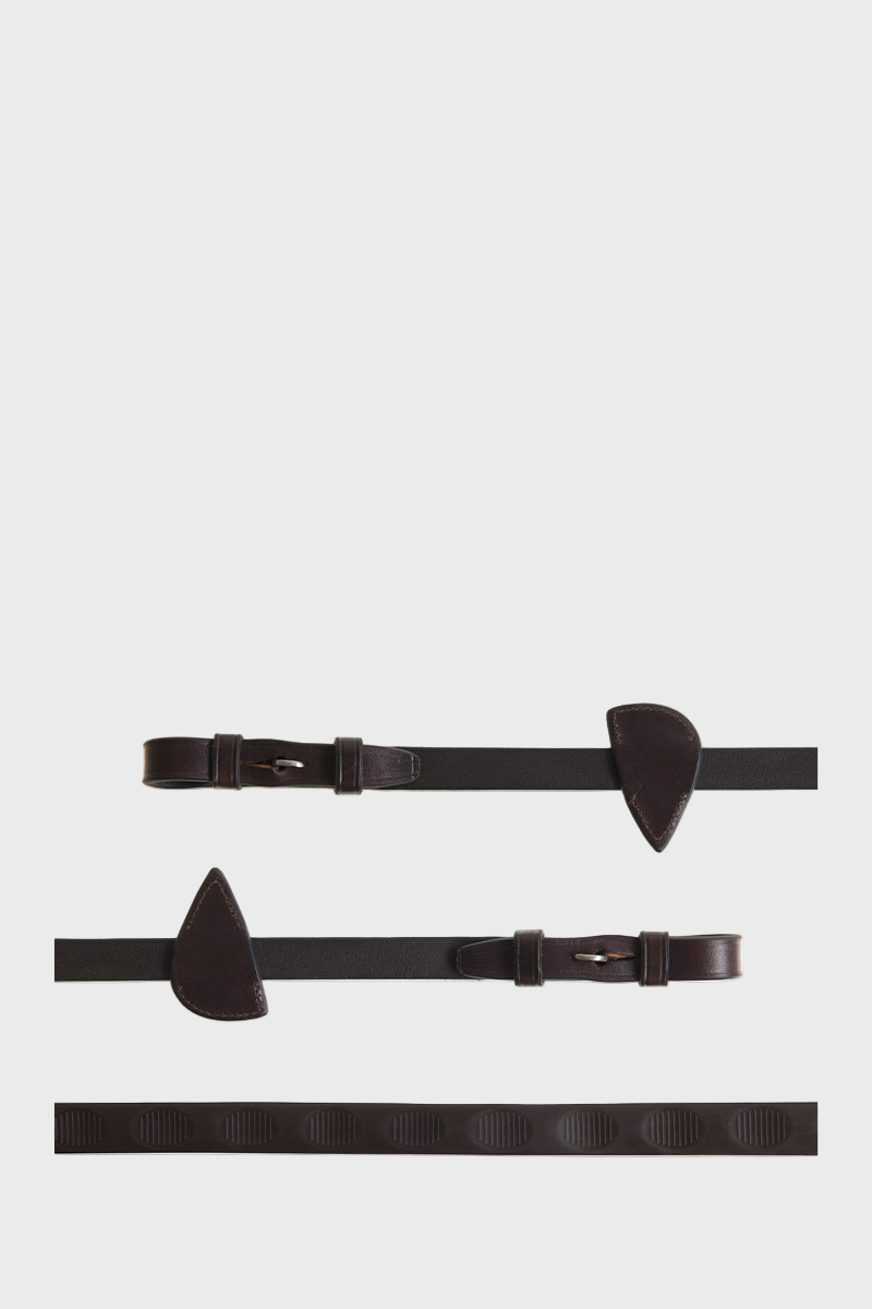 Country Direct Best Thumb Grip Reins 5/8"- Havana