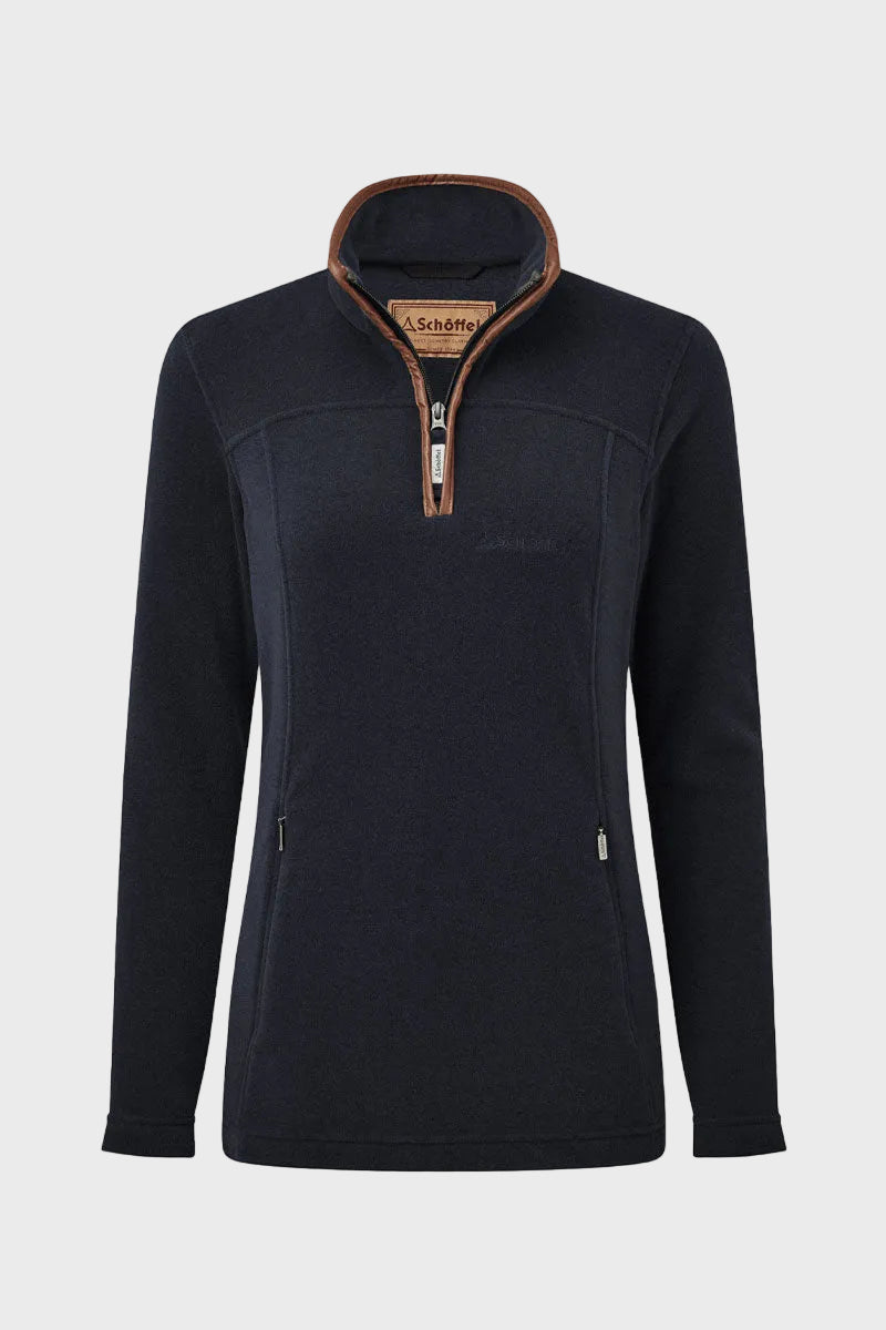 Schoffel Tilton II Quarter Zip Fleece Navy 