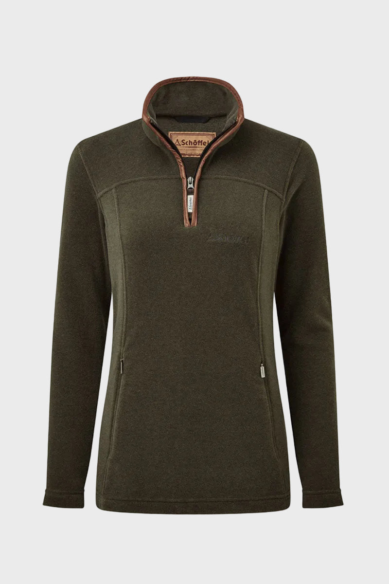 Schoffel Tilton II Quarter Zip Fleece Dark Olive 