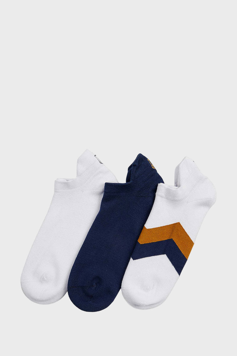 Fairfax & Favor Signature Trainer Socks Tan & Navy
