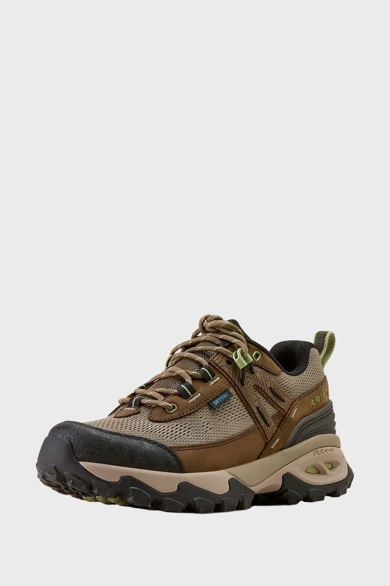 Ariat Traverse Low Waterproof Hiking Shoe Brown Bark 