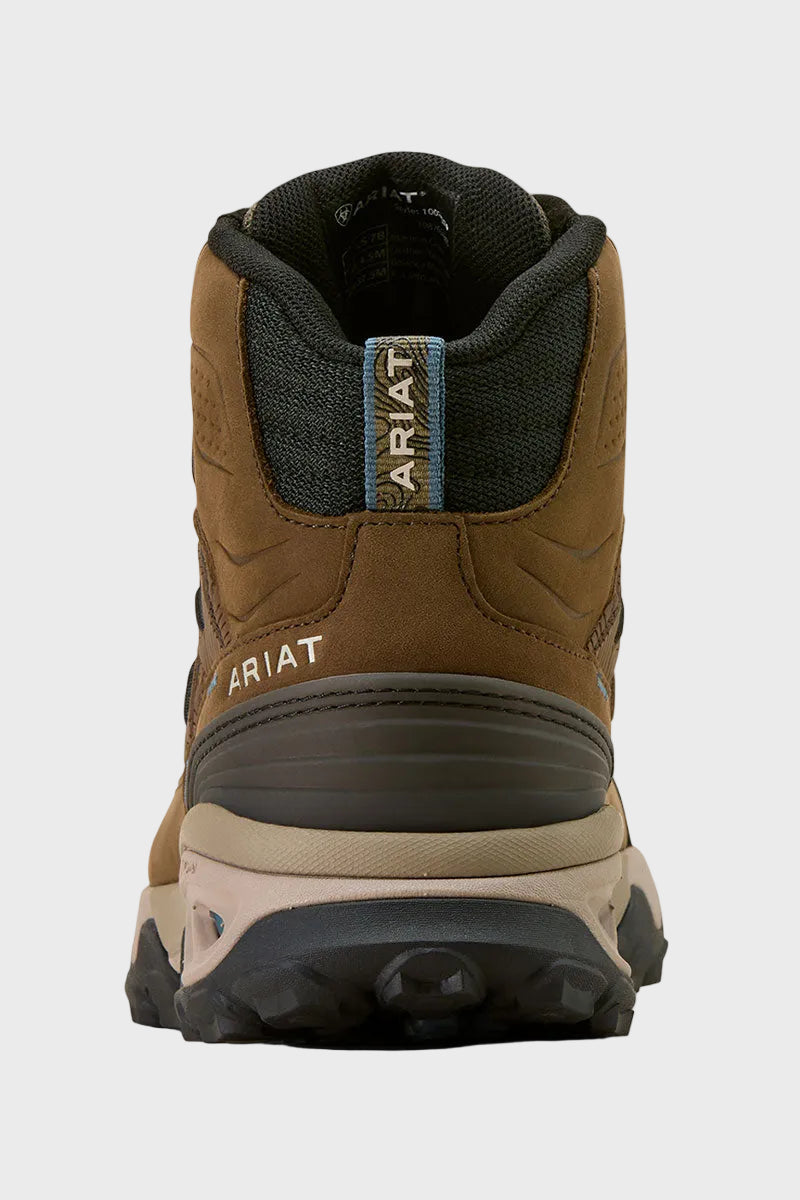 Ariat Traverse Mid Waterproof Hiking Boot Brown Bark 