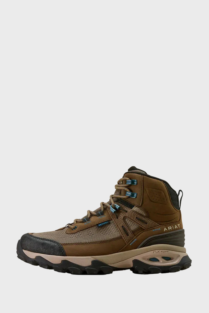Ariat Traverse Mid Waterproof Hiking Boot Brown Bark 