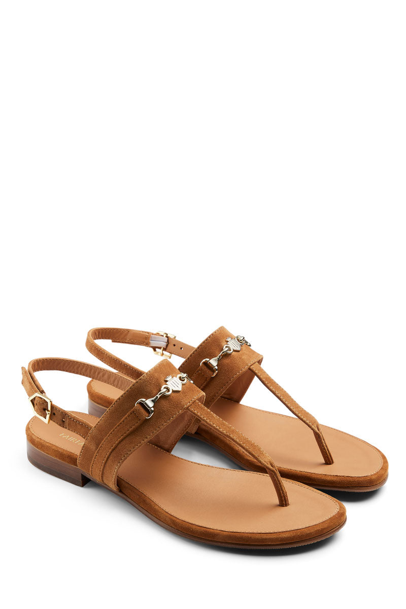 Fairfax & Favor Thornham Sandal Tan Suede