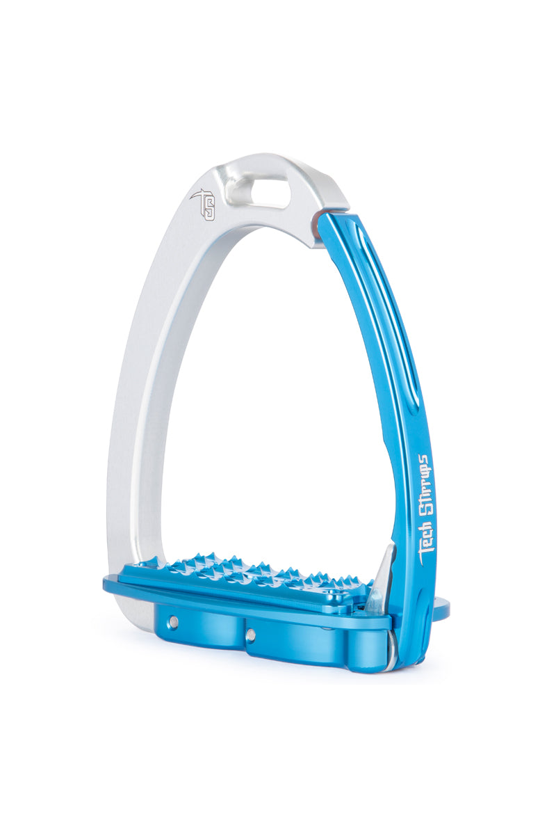 Tech Stirrups Venice Sloped Evo Stirrups Silver/Blue