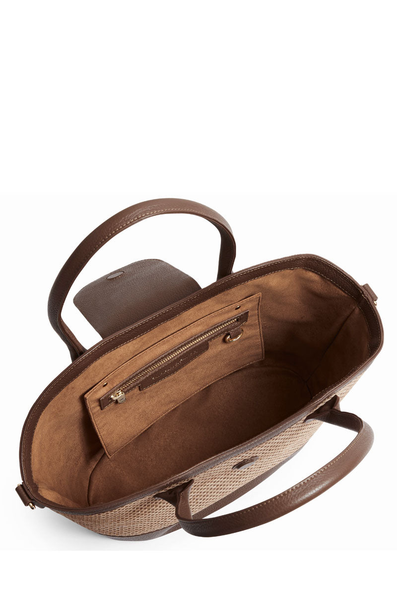 Fairfax & Favor Windsor Basket Bag Tan Leather